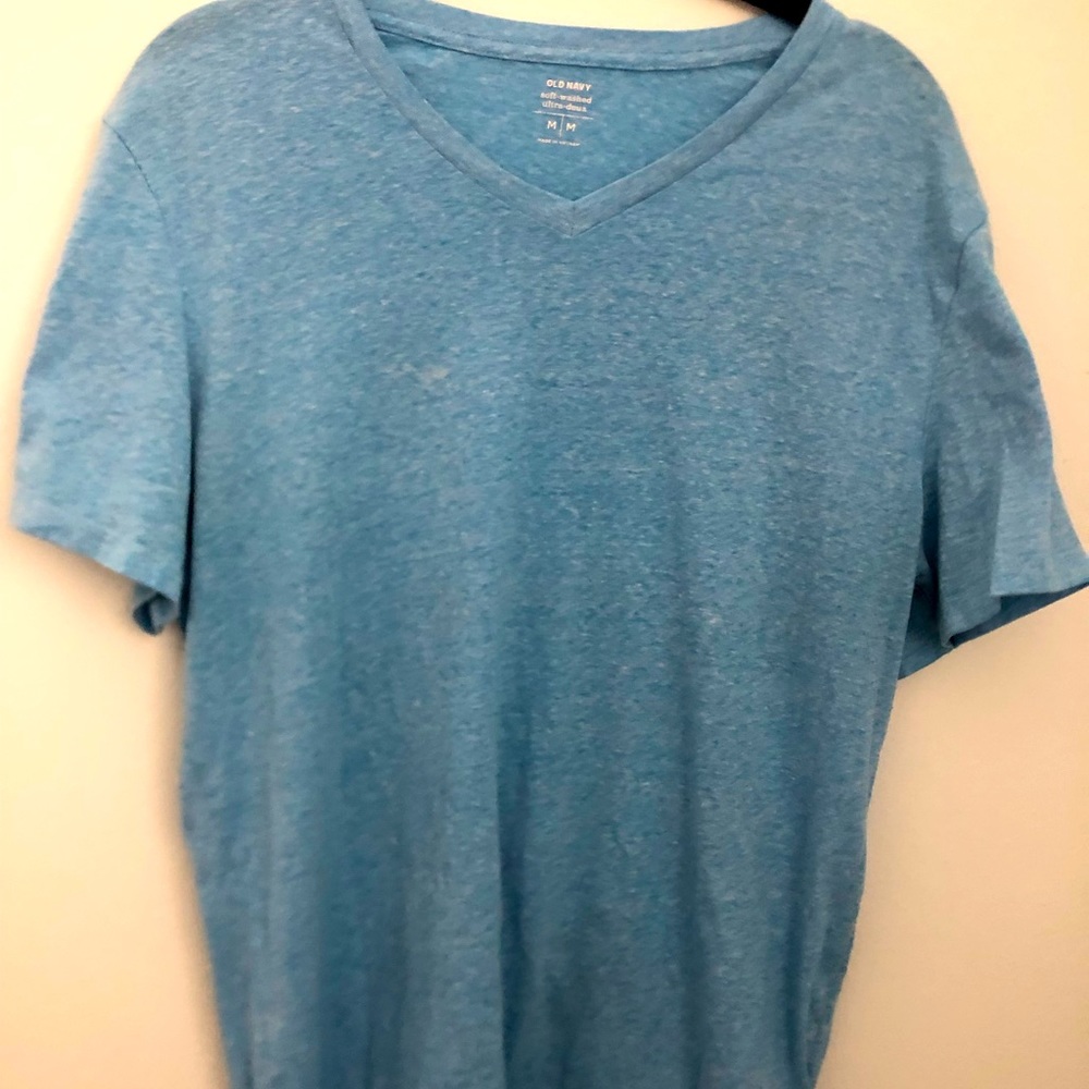 Old Navy Blue Medium V-Neck T-Shirt!!